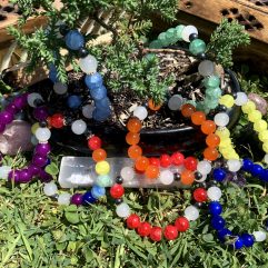 Chakra Bracelet Set - Glass Stone