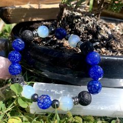 Third Eye Chakra Bracelet - Natural Stone