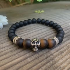 Skull Chakra Bracelet - Natural Stone FEW LEFT