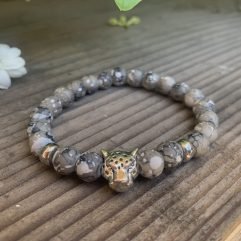 Jaguar Chakra Bracelet - Natural Stone ONE LEFT